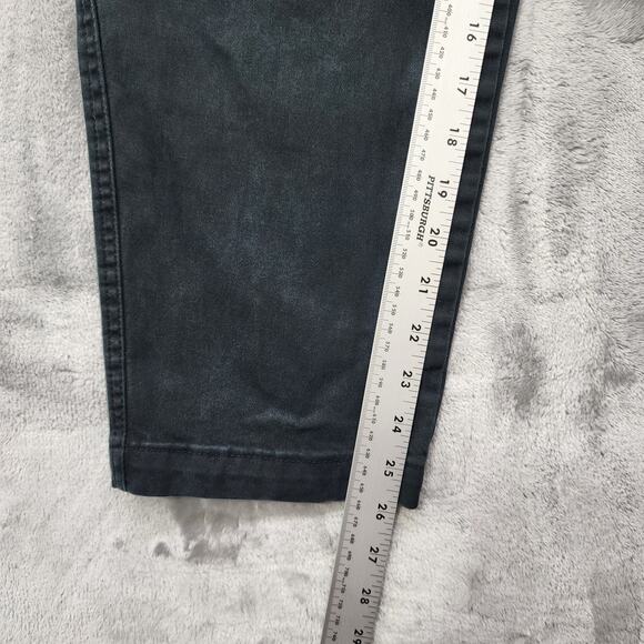 A New Day Pants Womens 14 Black High Rise Tapered Ankle Flap Pockets Stretch - Picture 12 of 14